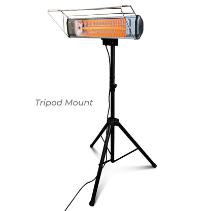 Tradesman 1500-Watt Electric Outdoor Infrared Quartz Portable Space Heater with Tripod, Wall and Ceiling Mount