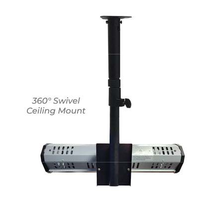 Tradesman 1500-Watt Electric Outdoor Infrared Quartz Portable Space Heater with Tripod, Wall and Ceiling Mount