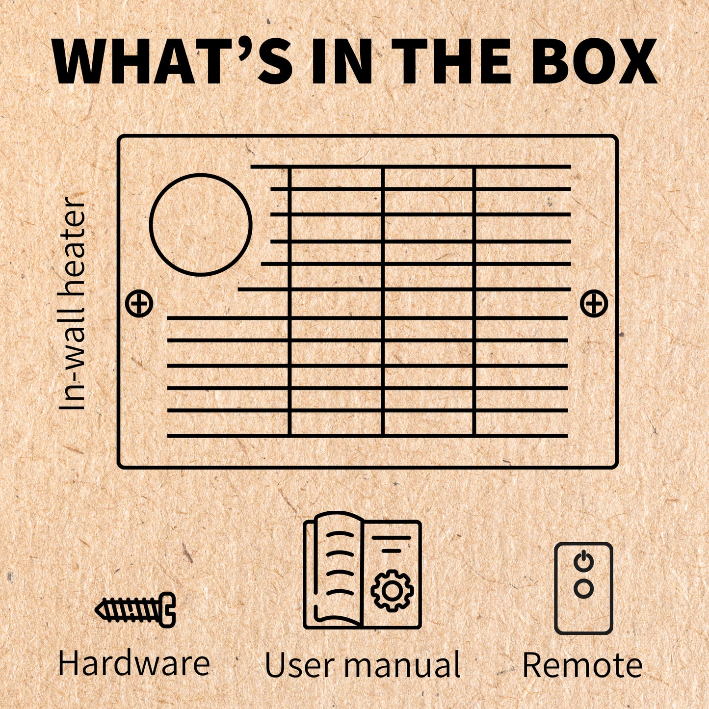 In-Wall Electric Heater with Wi-Fi