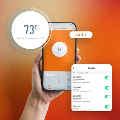In-Wall Electric 3000 Watt Heater with Wi-Fi